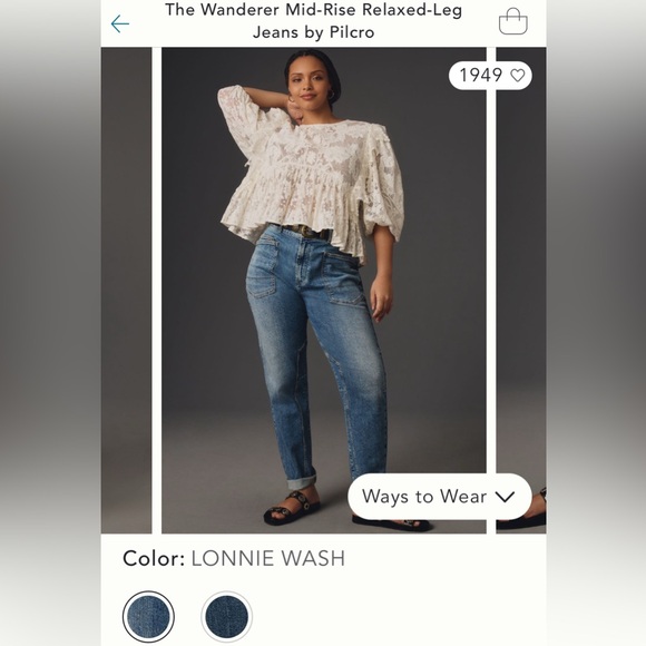 Anthropologie The Wanderer jeans by Pilcro Size 30 - Picture 1 of 6